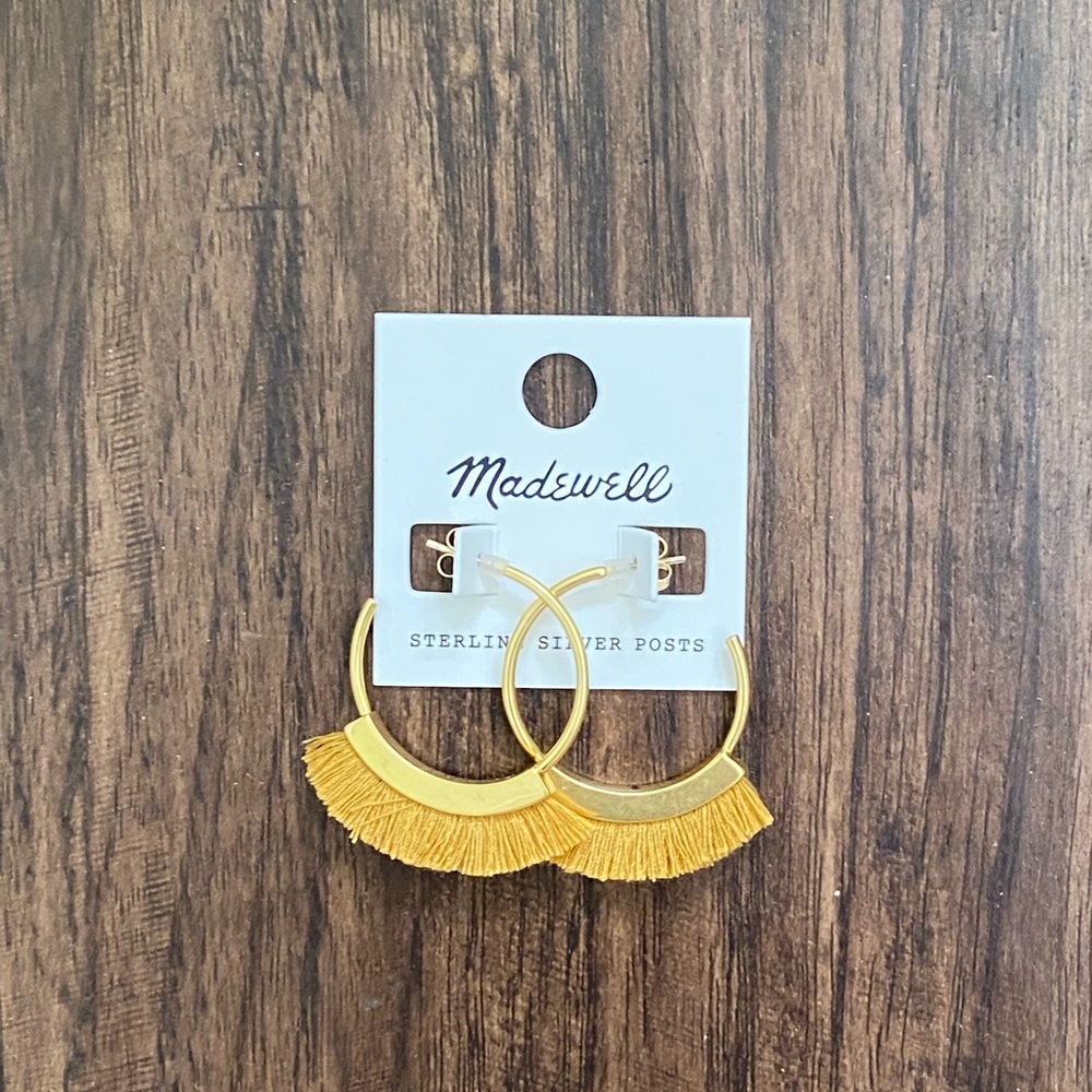 Madewell fringe hoop earring